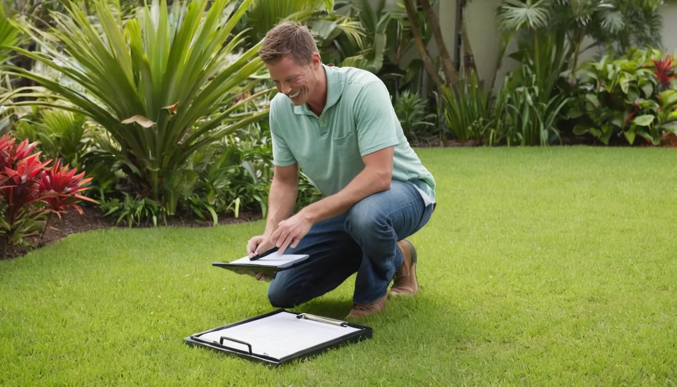 Septic provider checking a tank lid at a home in the Hollywood area